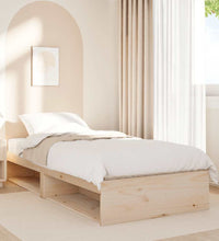 Tagesbett mit Matratze 90x200 cm Massivholz Kiefer