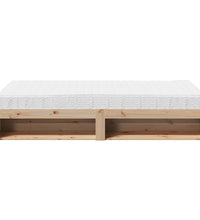 Tagesbett mit Matratze 90x200 cm Massivholz Kiefer