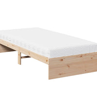 Tagesbett mit Matratze 90x200 cm Massivholz Kiefer