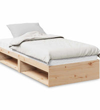 Tagesbett mit Matratze 90x200 cm Massivholz Kiefer