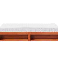 Tagesbett mit Matratze Wachsbraun 90x190 cm Massivholz Kiefer