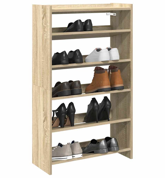 Schuhregal Sonoma-Eiche 60x25x100 cm Holzwerkstoff