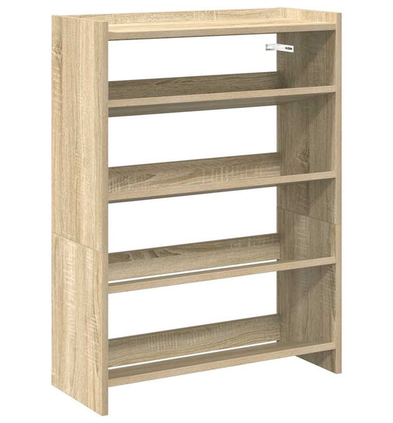 Schuhregal Sonoma-Eiche 80x25x61,5 cm Holzwerkstoff