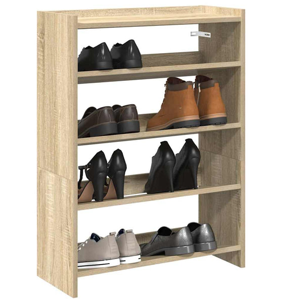 Schuhregal Sonoma-Eiche 80x25x61,5 cm Holzwerkstoff