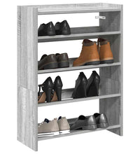 Schuhregal Grau Sonoma 80x25x61,5 cm Holzwerkstoff