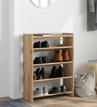 Schuhregal Artisan-Eiche 60x25x81 cm Holzwerkstoff