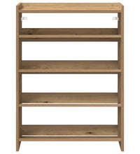 Schuhregal Artisan-Eiche 60x25x81 cm Holzwerkstoff