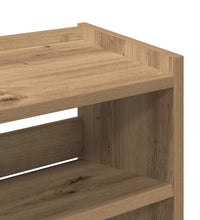 Schuhregal Artisan-Eiche 60x25x81 cm Holzwerkstoff