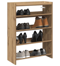 Schuhregal Artisan-Eiche 60x25x81 cm Holzwerkstoff