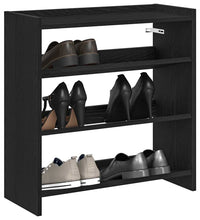 Schuhregal Schwarz 60x25x62 cm Holzwerkstoff