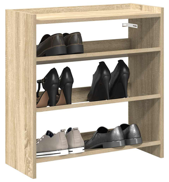 Schuhregal Sonoma-Eiche 60x25x62 cm Holzwerkstoff