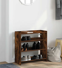 Schuhregal Räuchereiche 60x25x62 cm Holzwerkstoff