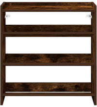 Schuhregal Räuchereiche 60x25x62 cm Holzwerkstoff