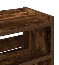 Schuhregal Räuchereiche 60x25x62 cm Holzwerkstoff