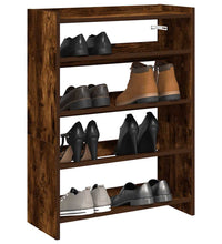 Schuhregal Räuchereiche 60x25x62 cm Holzwerkstoff