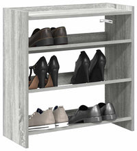 Schuhregal Grau Sonoma 60x25x62 cm Holzwerkstoff