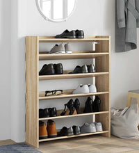 Schuhregal Sonoma-Eiche 80x25x100 cm Holzwerkstoff