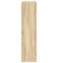 Schuhregal Sonoma-Eiche 80x25x100 cm Holzwerkstoff