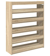 Schuhregal Sonoma-Eiche 80x25x100 cm Holzwerkstoff