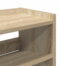 Schuhregal Sonoma-Eiche 80x25x100 cm Holzwerkstoff