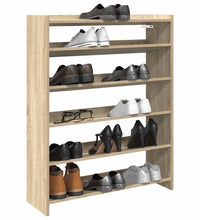 Schuhregal Sonoma-Eiche 80x25x100 cm Holzwerkstoff