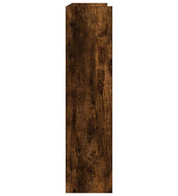 Schuhregal Räuchereiche 80x25x100 cm Holzwerkstoff