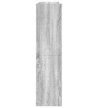 Schuhregal Grau Sonoma 80x25x100 cm Holzwerkstoff