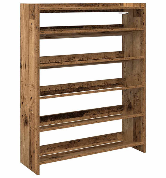 Schuhregal Altholz-Optik 80x25x100 cm Holzwerkstoff