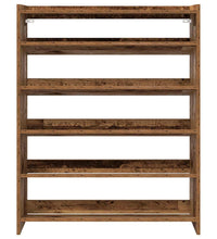 Schuhregal Altholz-Optik 80x25x100 cm Holzwerkstoff