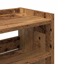 Schuhregal Altholz-Optik 80x25x100 cm Holzwerkstoff