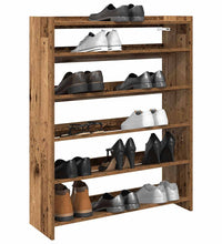 Schuhregal Altholz-Optik 80x25x100 cm Holzwerkstoff
