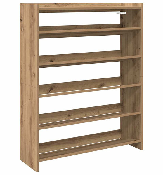 Schuhregal Artisan-Eiche 80x25x100 cm Holzwerkstoff