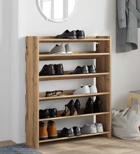 Schuhregal Artisan-Eiche 80x25x100 cm Holzwerkstoff