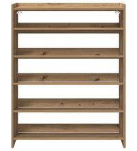 Schuhregal Artisan-Eiche 80x25x100 cm Holzwerkstoff