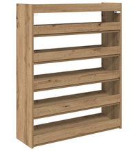 Schuhregal Artisan-Eiche 80x25x100 cm Holzwerkstoff