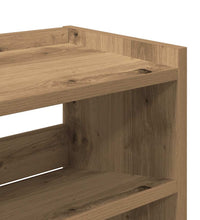 Schuhregal Artisan-Eiche 80x25x100 cm Holzwerkstoff