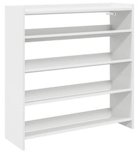 Schuhregal Weiß 80x25x81 cm Holzwerkstoff