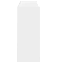 Schuhregal Weiß 80x25x81 cm Holzwerkstoff