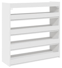 Schuhregal Weiß 80x25x81 cm Holzwerkstoff