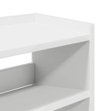 Schuhregal Weiß 80x25x81 cm Holzwerkstoff