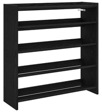 Schuhregal Schwarz 80x25x81 cm Holzwerkstoff