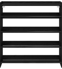 Schuhregal Schwarz 80x25x81 cm Holzwerkstoff