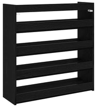 Schuhregal Schwarz 80x25x81 cm Holzwerkstoff