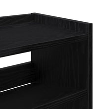 Schuhregal Schwarz 80x25x81 cm Holzwerkstoff