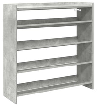Schuhregal Betongrau 80x25x81 cm Holzwerkstoff