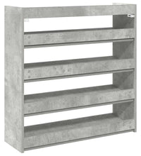 Schuhregal Betongrau 80x25x81 cm Holzwerkstoff