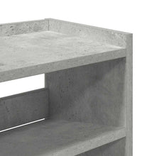 Schuhregal Betongrau 80x25x81 cm Holzwerkstoff
