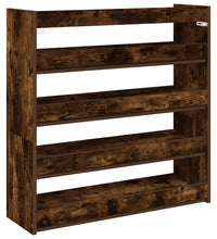 Schuhregal Räuchereiche 80x25x81 cm Holzwerkstoff