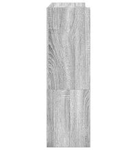 Schuhregal Grau Sonoma 80x25x81 cm Holzwerkstoff