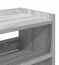 Schuhregal Grau Sonoma 80x25x81 cm Holzwerkstoff